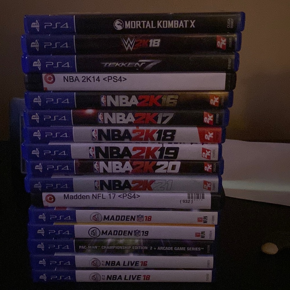 Slightly used PlayStation 4 games